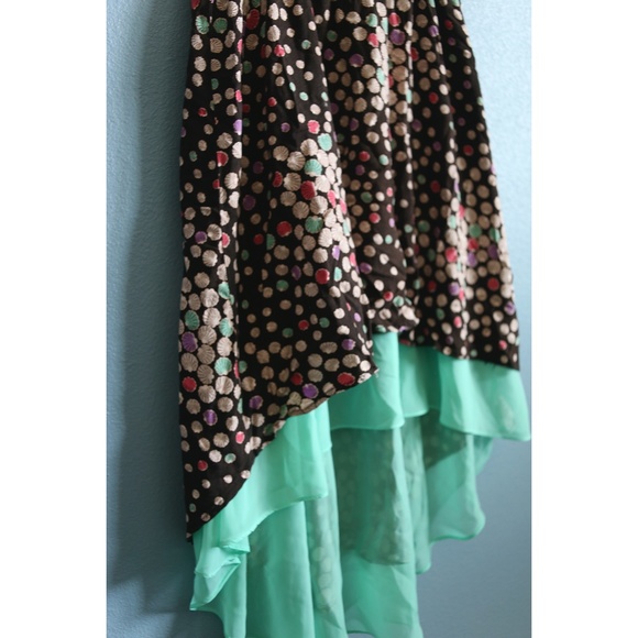 Summer Seashell Seafoam Green High Low Layer Dress - Picture 4 of 4